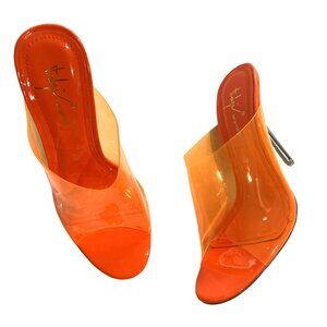 Sergio Todzi Clear Mules in Orange